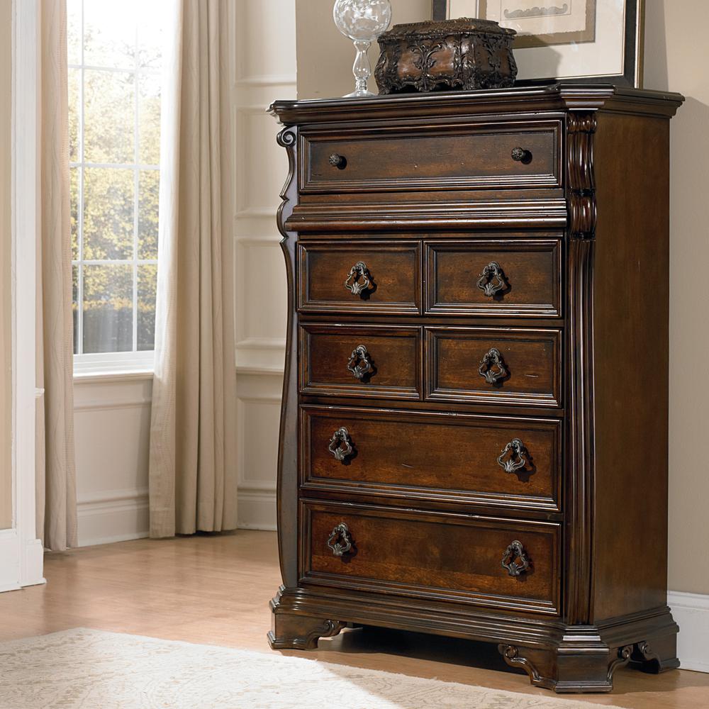 Arbor Place 6 Drawer Chest in Brownstone. Picture 3