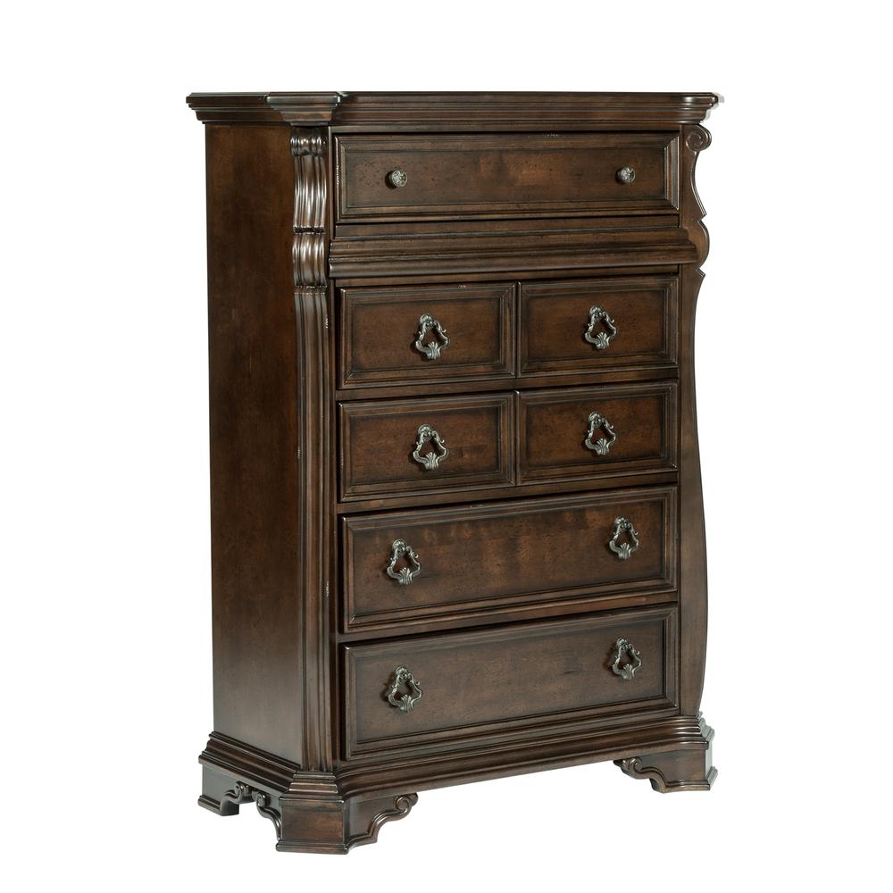 Arbor Place 6 Drawer Chest in Brownstone. Picture 1