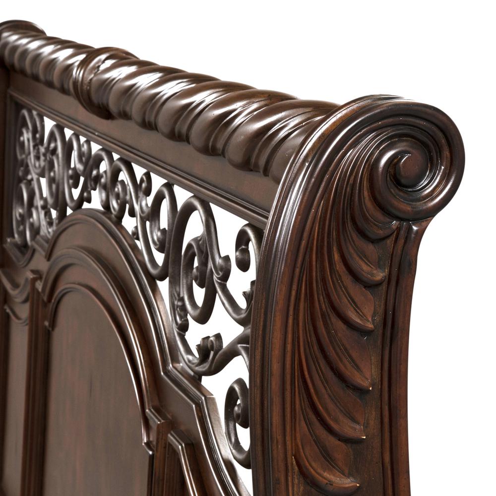 Arbor Place King Sleigh Bed in Brownstone. Picture 7