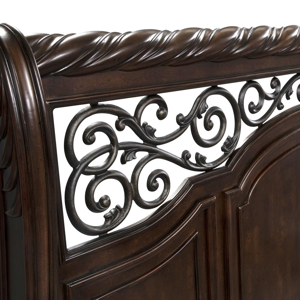 Arbor Place King Sleigh Bed in Brownstone. Picture 9