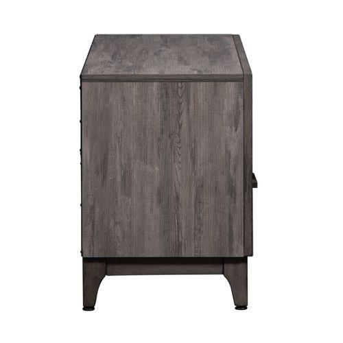 Mercury 47 Inch TV Console in Driftwood Gray. Picture 4
