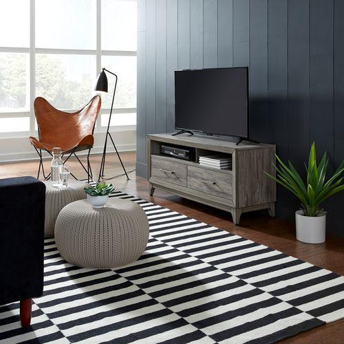 Mercury 47 Inch TV Console in Driftwood Gray. Picture 6