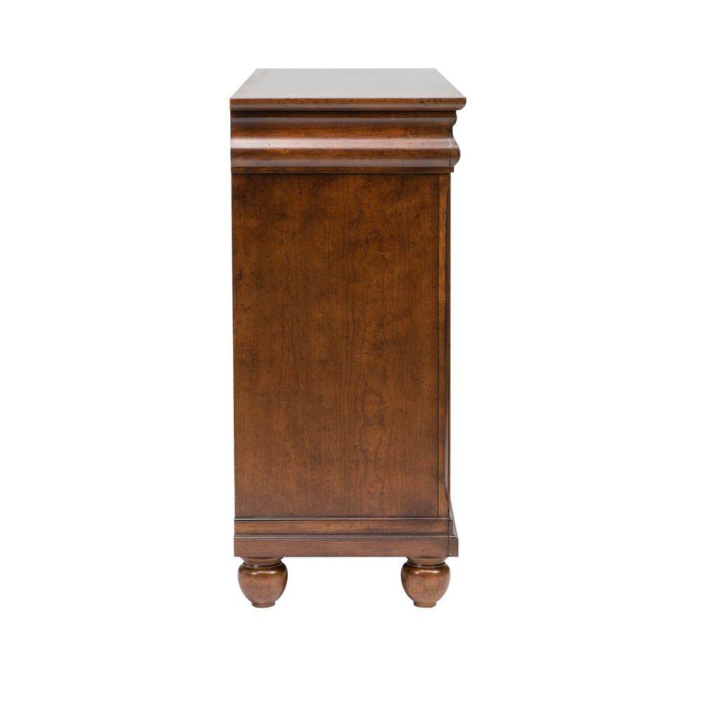 Rustic Traditions 8 Drawer Dresser in Rustic Cherry. Picture 3