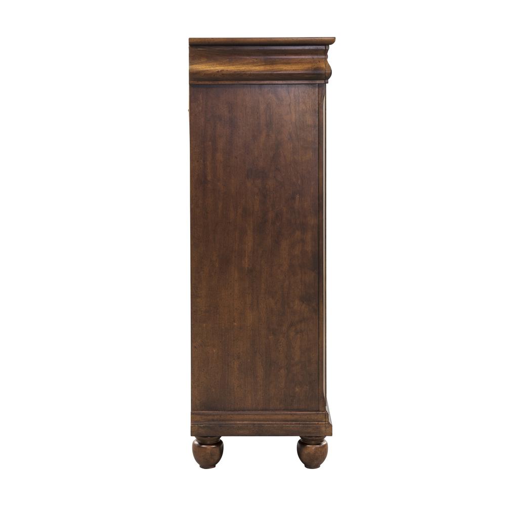 Rustic Traditions 5 Drawer Chest in Rustic Cherry. Picture 4