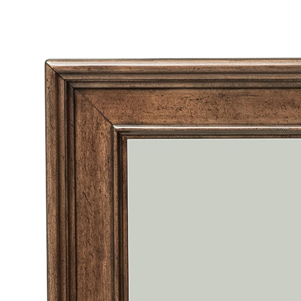 Rustic Traditions Dresser & Mirror in Rustic Cherry. Picture 4