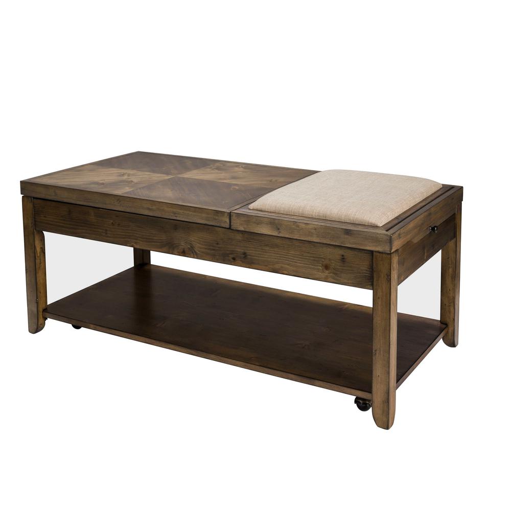 Mitchell Cocktail Table in Nutmeg. Picture 5