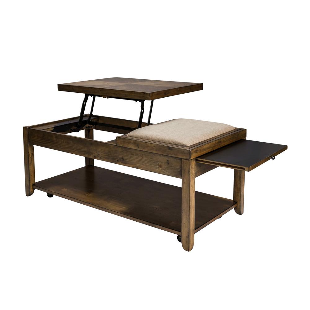Mitchell Cocktail Table in Nutmeg. Picture 7