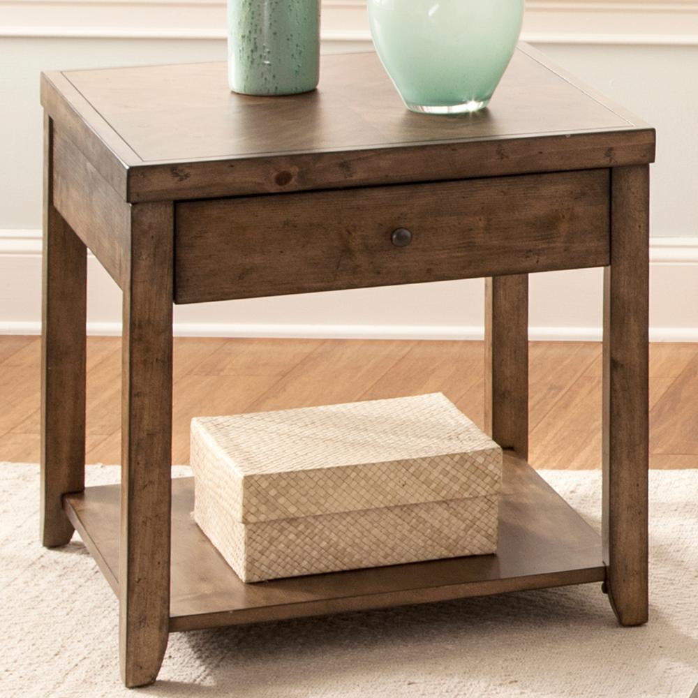 Mitchell End Table in Nutmeg. Picture 2