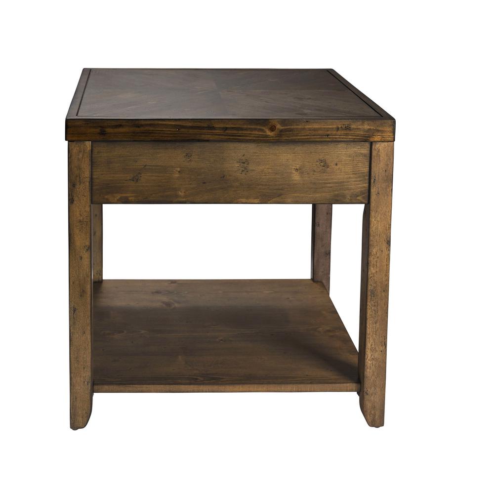 Mitchell End Table in Nutmeg. Picture 4