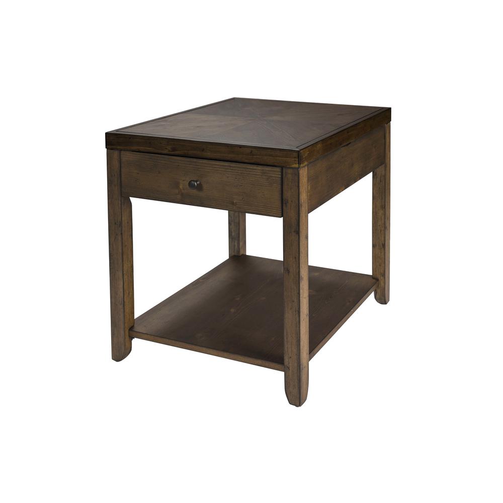 Mitchell End Table in Nutmeg. Picture 5