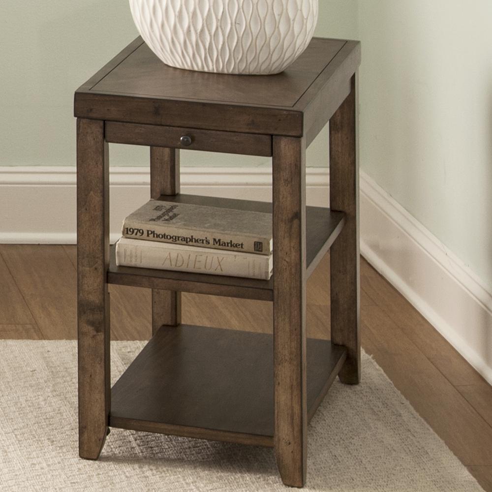 Mitchell Chair Side Table in Nutmeg. Picture 2