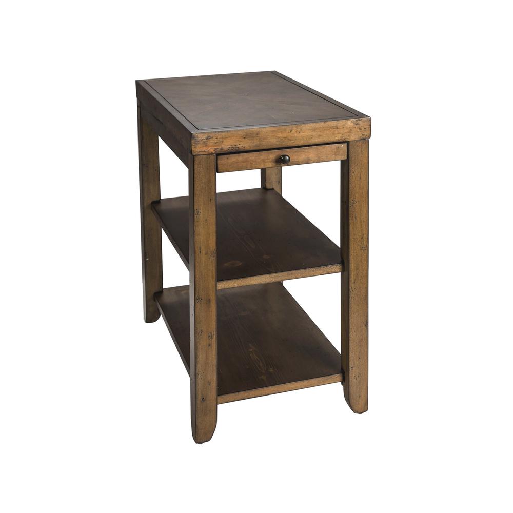 Mitchell Chair Side Table in Nutmeg. Picture 1