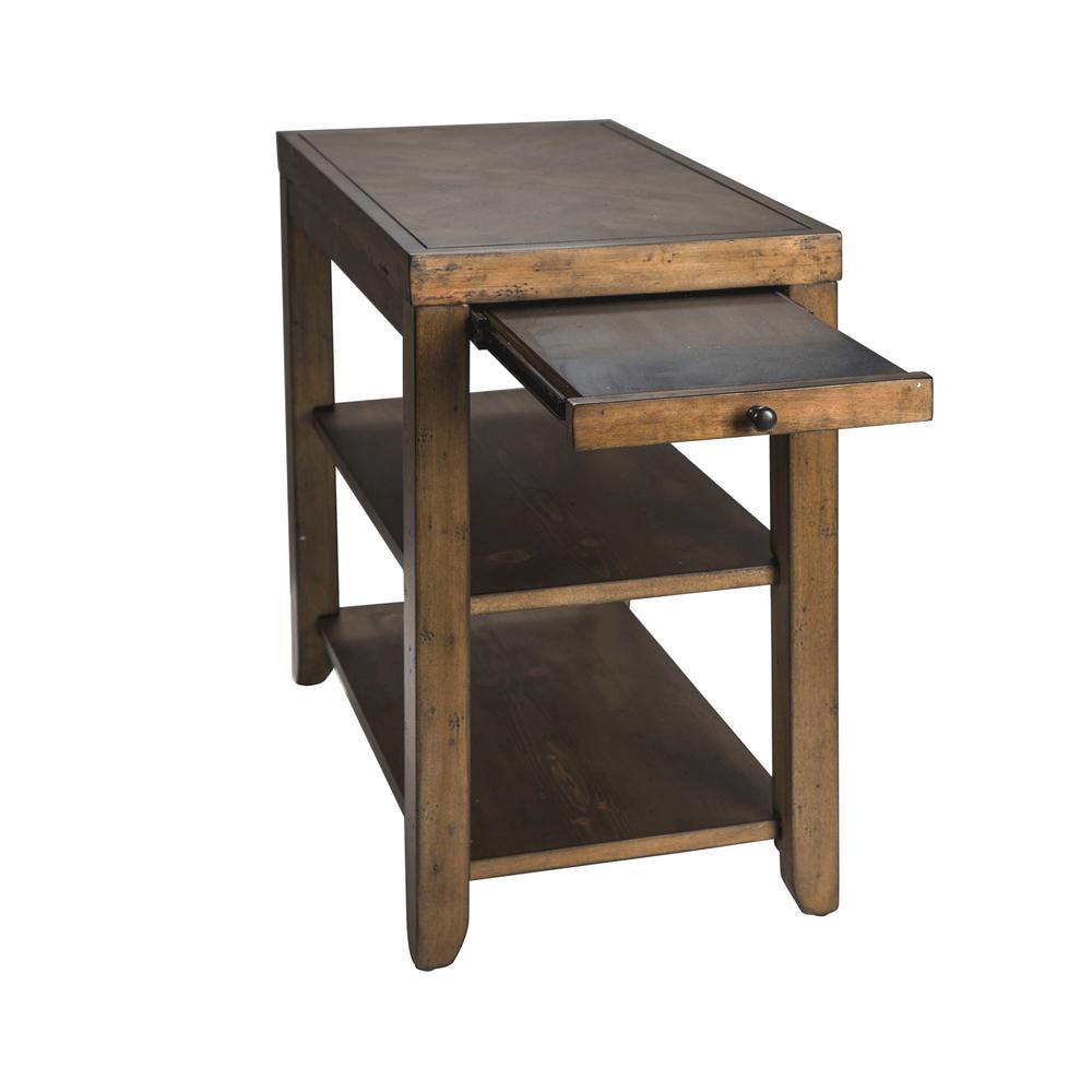 Mitchell Chair Side Table in Nutmeg. Picture 4