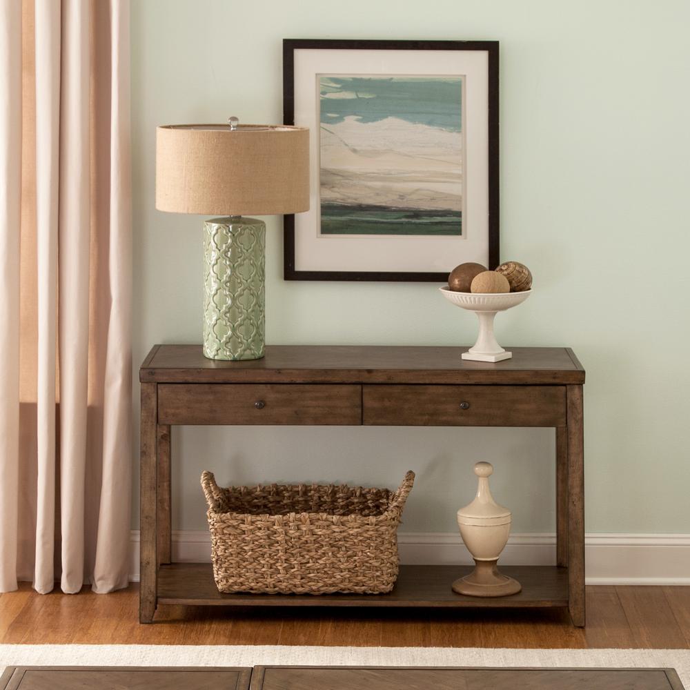 Mitchell Sofa Table in Nutmeg. Picture 4