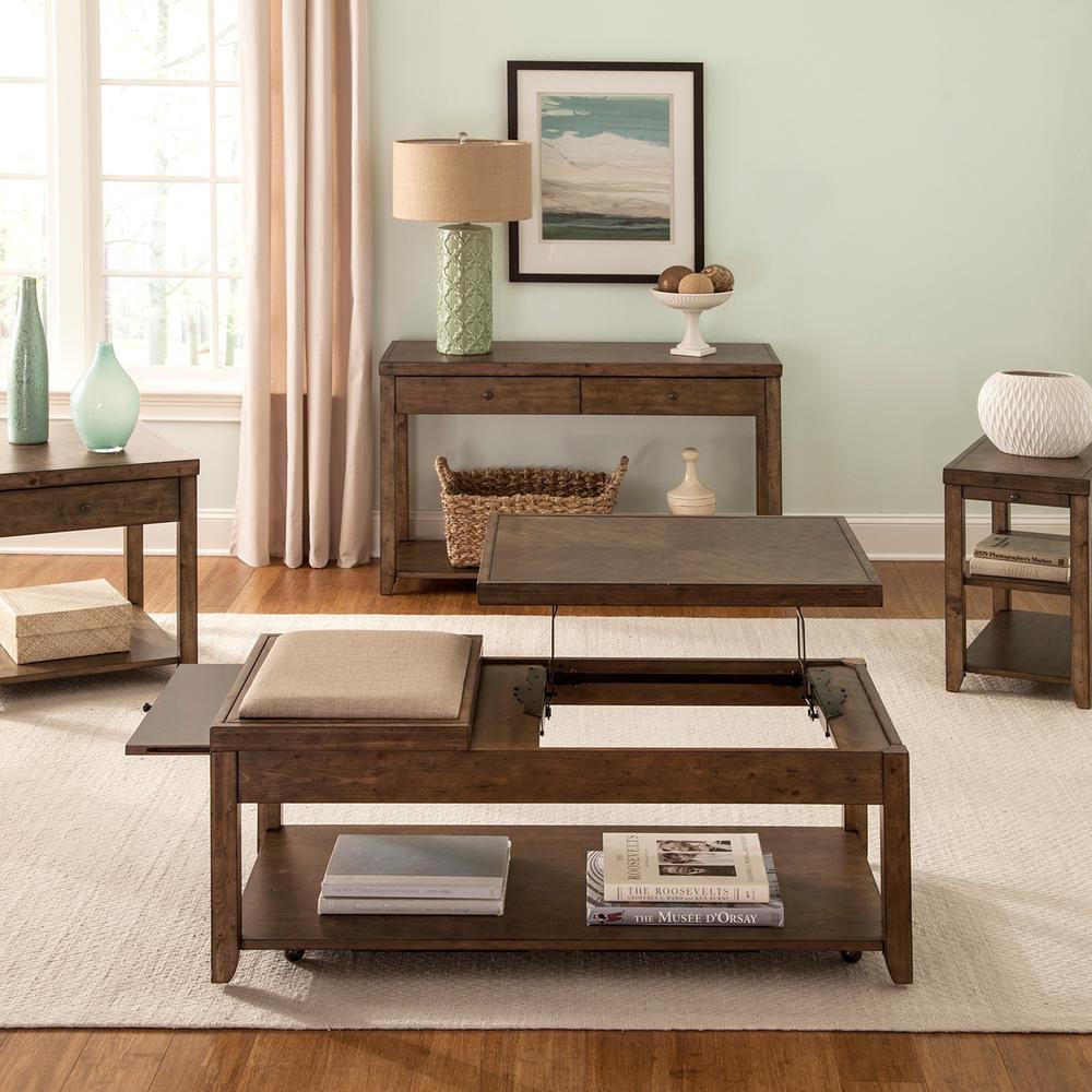 Mitchell Sofa Table in Nutmeg. Picture 5