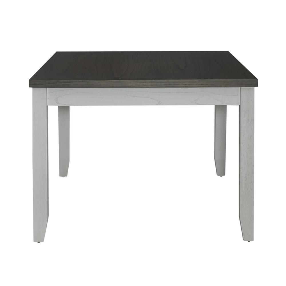Brook Bay Rectangular Table Set with Hidden Drawers in White. Picture 5