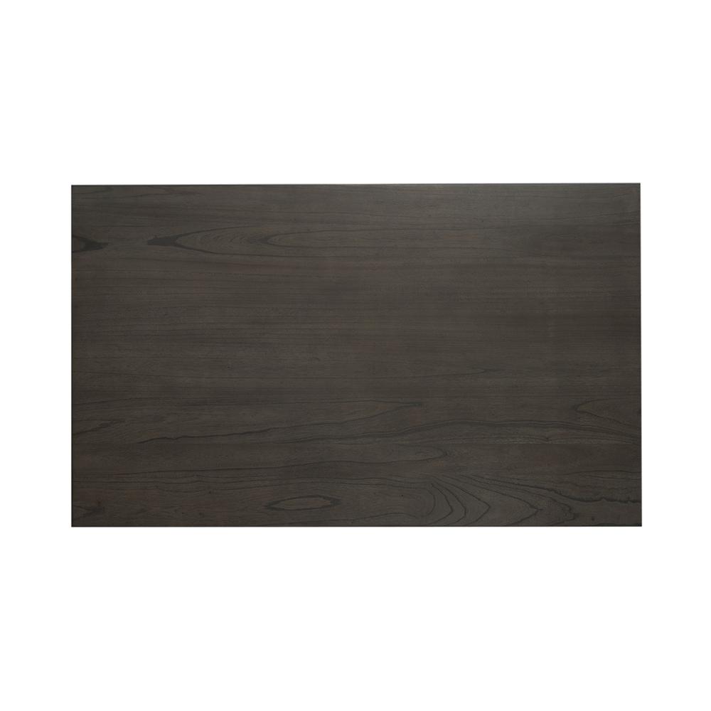 Brook Bay Trestle Table Set - Textured White w/ Carbon Gray Tops in White. Picture 8