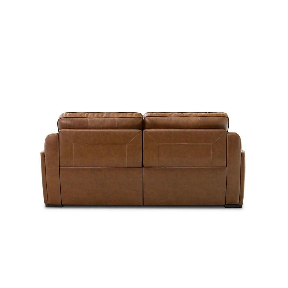 Blake Power Reclining Loveseat - Venetian Honey Leather. Picture 6