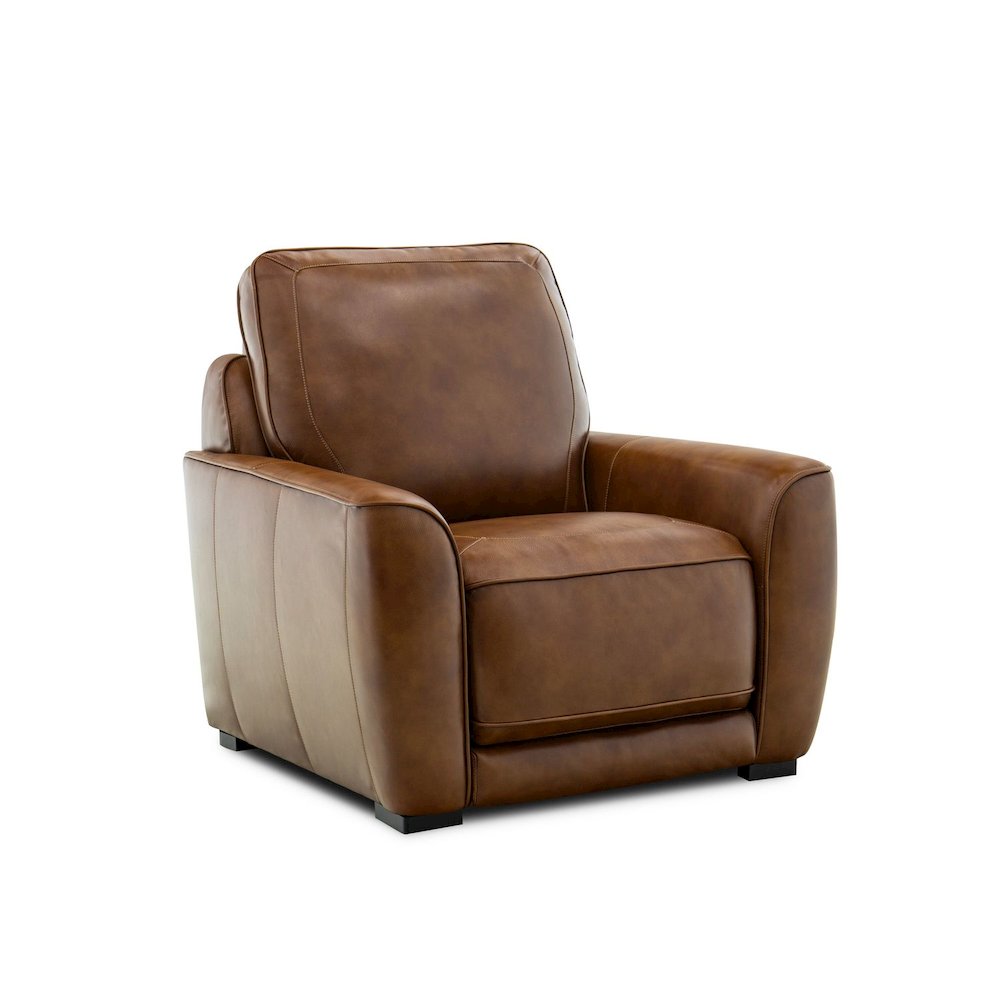 Blake Zero Wall Power Recline Set with Sofa & Recliner - Venetian Honey Leather. Picture 8