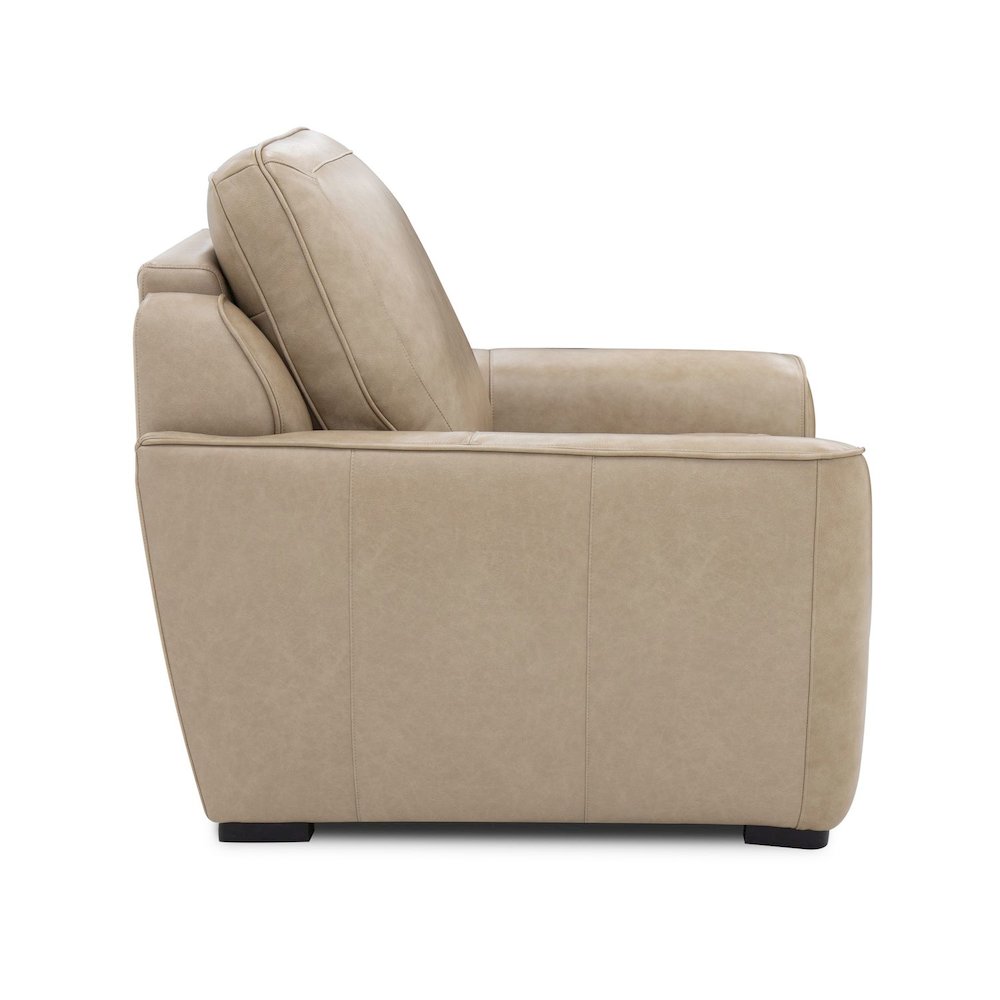 Blake Zero Wall Power Recline Set with Sofa & Recliner - Sophia Oatmeal Leather. Picture 7