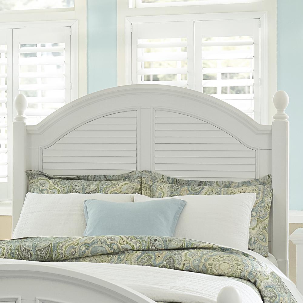 Summer House I King Poster Headboard in Oyster White. Picture 2