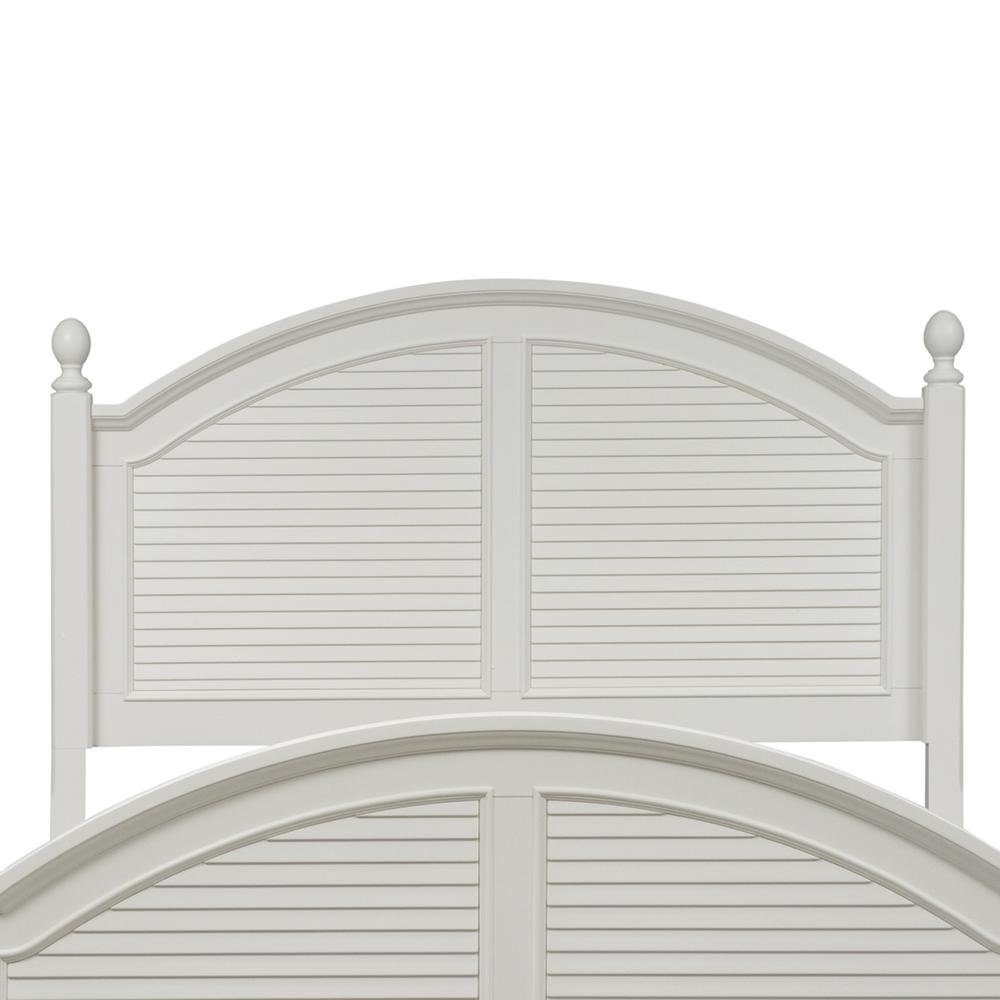 Summer House I King Poster Headboard in Oyster White. Picture 1