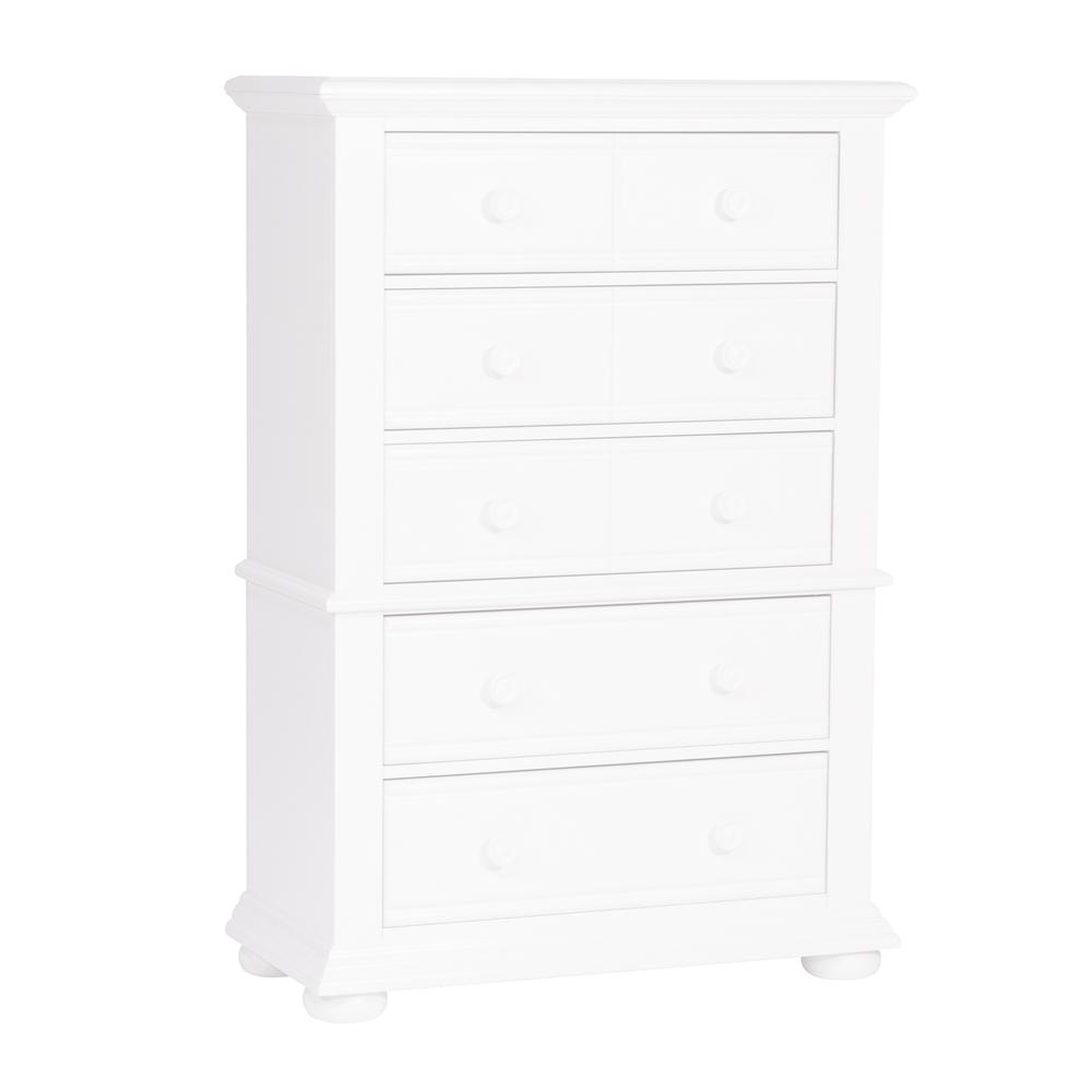 Summer House I 5 Drawer Chest in Oyster White. Picture 3