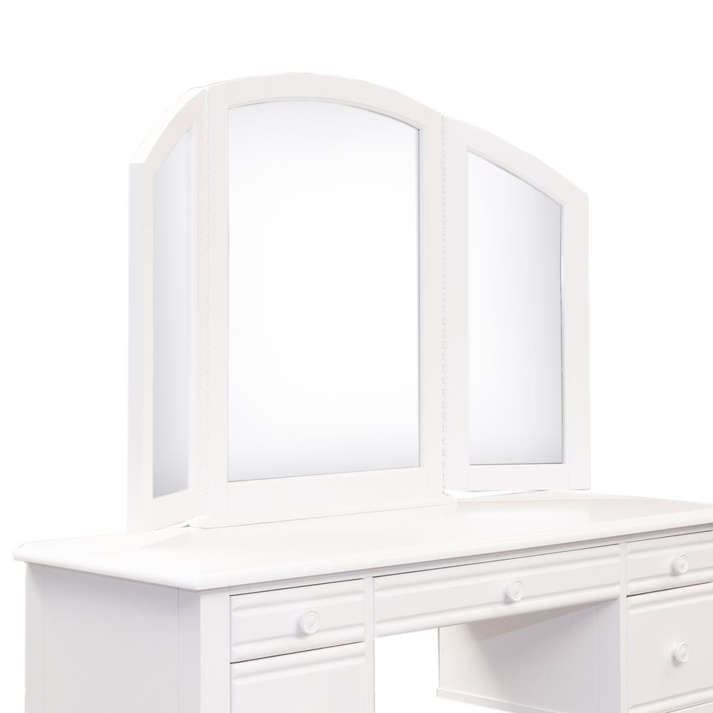Summer House I Vanity Mirror in Oyster White. Picture 1