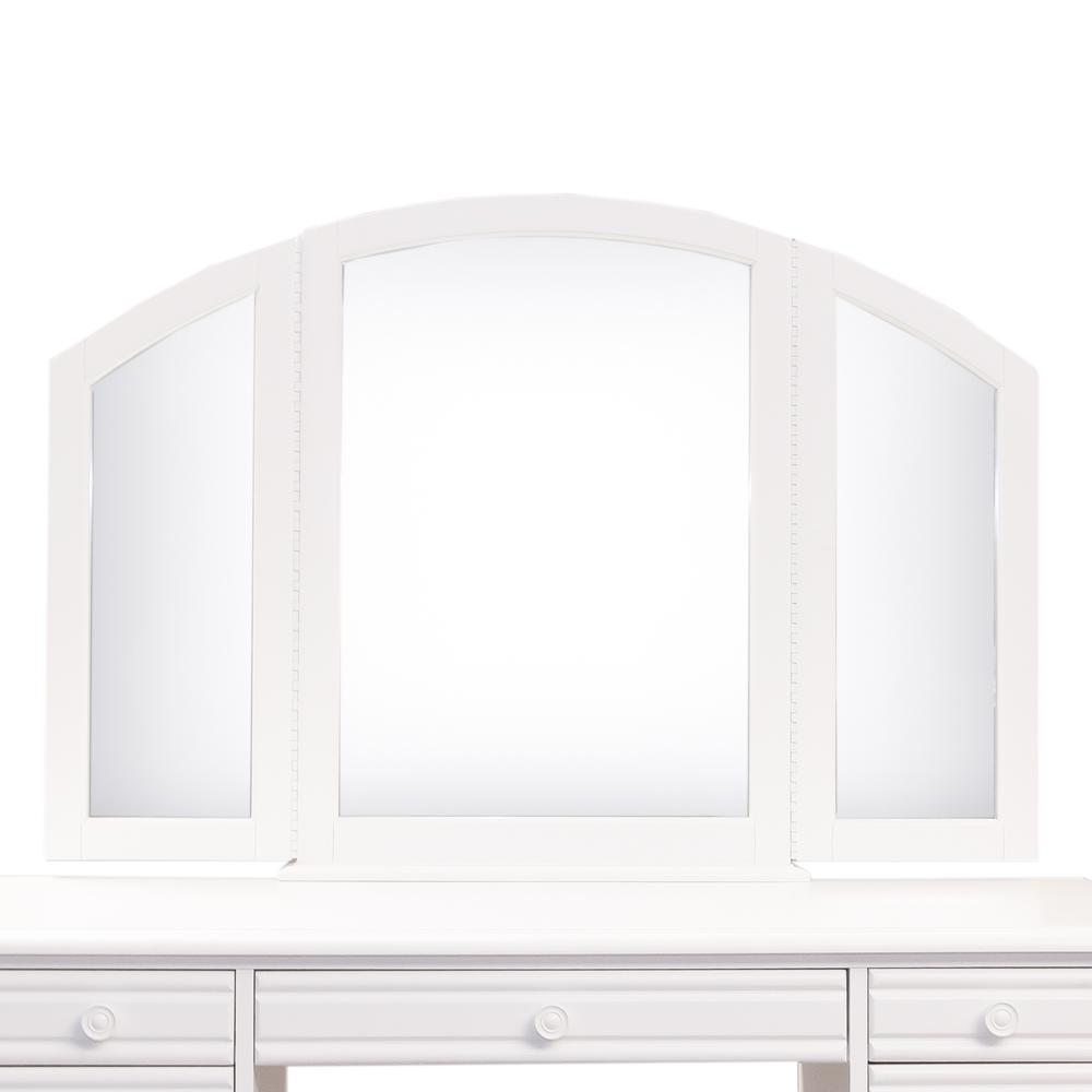 Summer House I Vanity Mirror in Oyster White. Picture 3