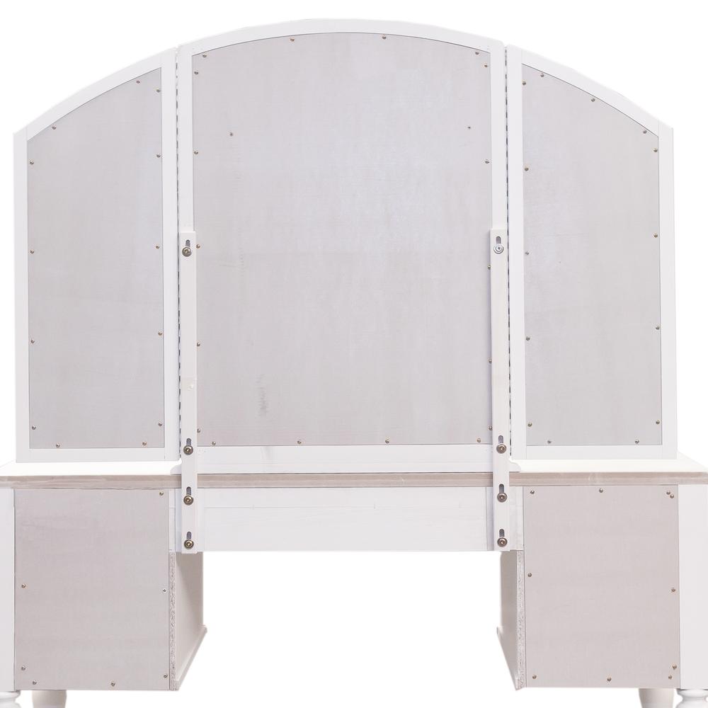 Summer House I Vanity Mirror in Oyster White. Picture 4