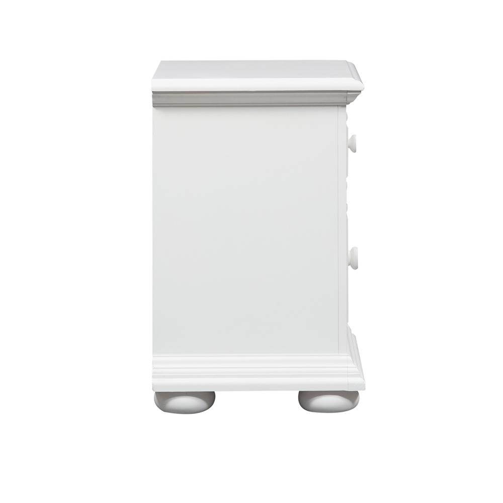 Summer House 2 Drawer Night Stand in Oyster White. Picture 4