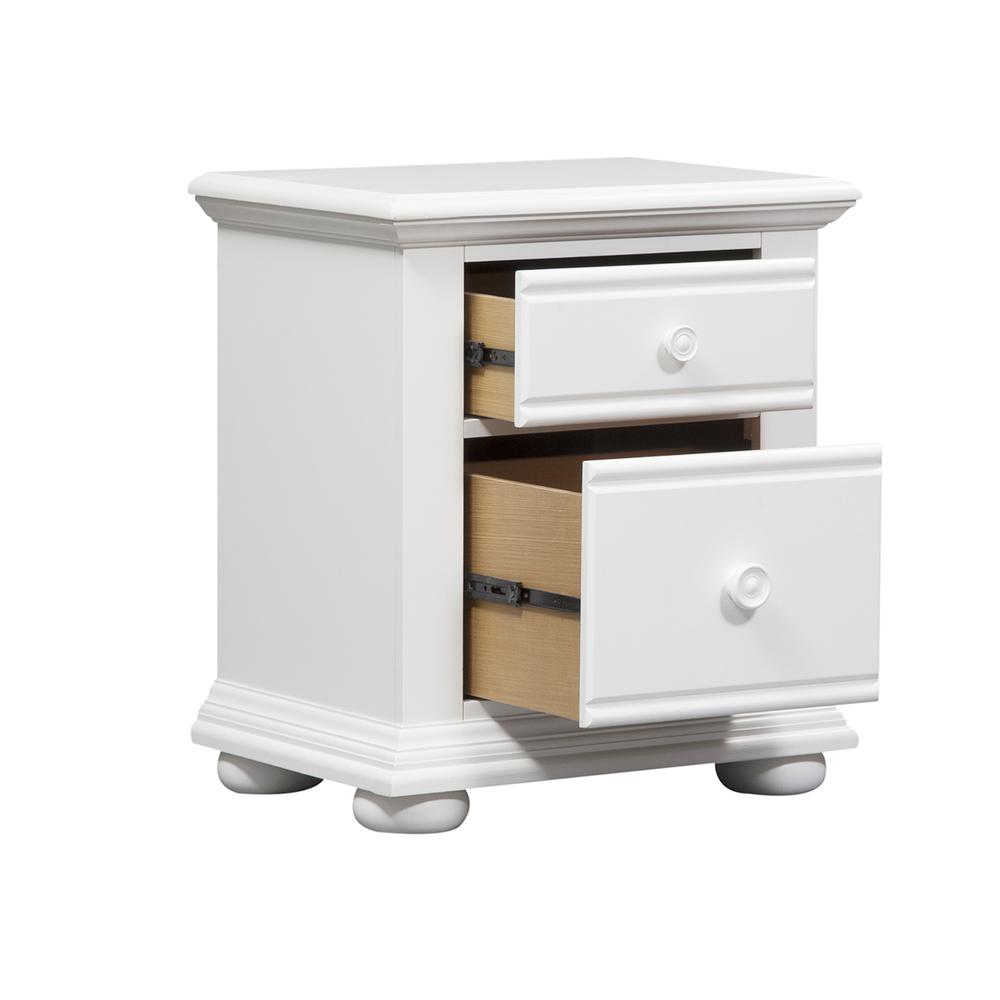 Summer House 2 Drawer Night Stand in Oyster White. Picture 7