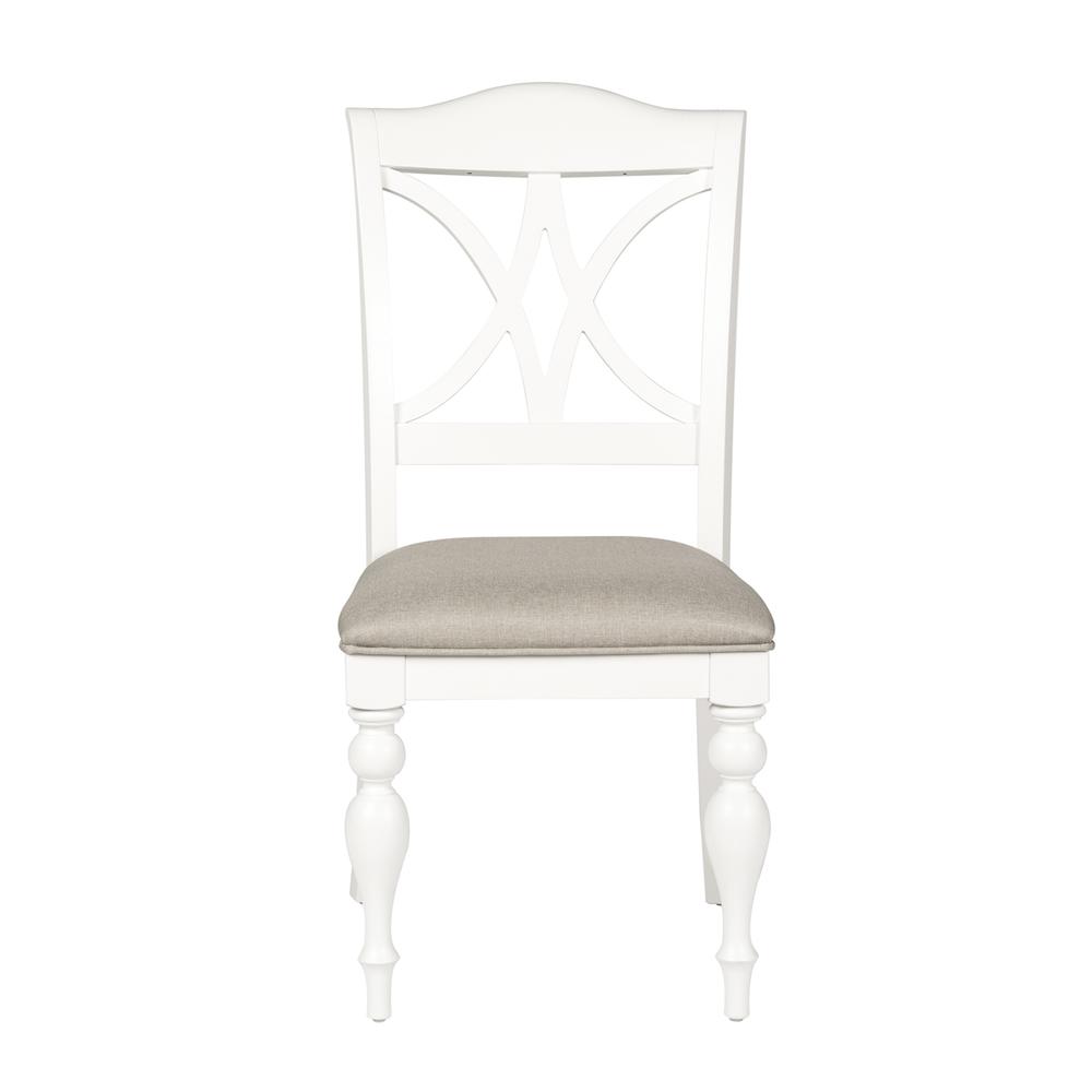 Summer House 7 Piece Rectangular Table Set in Oyster White. Picture 5