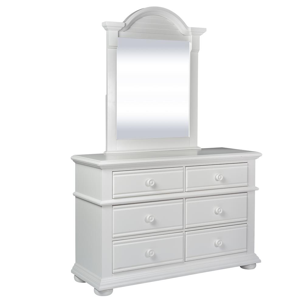 Summer House Dresser & Mirror in Oyster White. Picture 1