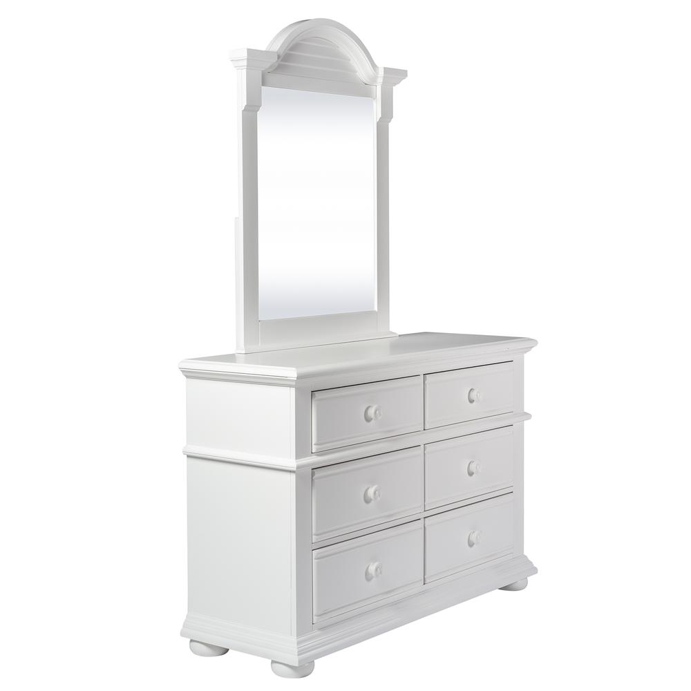 Summer House Dresser & Mirror in Oyster White. Picture 7