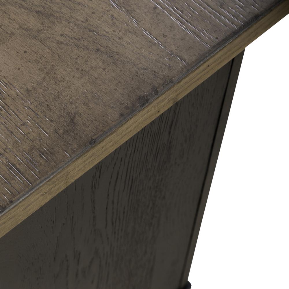 Bedside Chest w/ Charging Station - Black Traditional in Dusty Taupe 3 Drawers. Picture 10