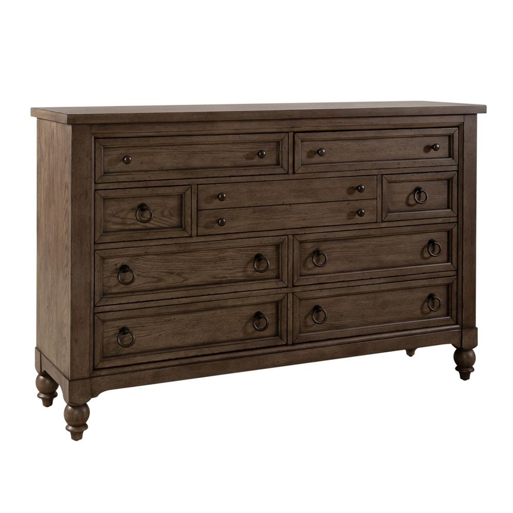 Americana Farmhouse Dresser & Mirror in Dusty Taupe. Picture 4