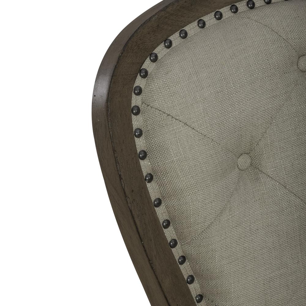 Uph Tufted Back Side Chair - Set of 2 Traditional Multi in Dusty Taupe. Picture 10