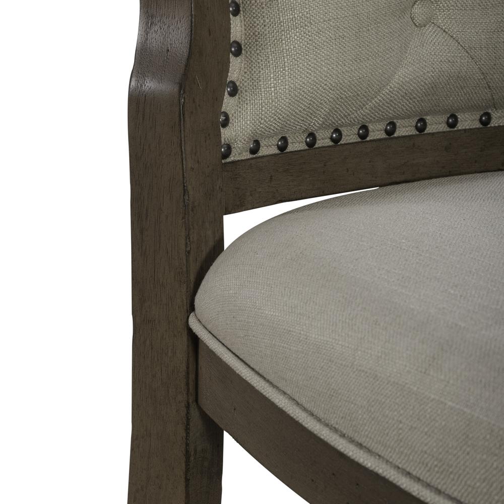 Uph Tufted Back Side Chair - Set of 2 Traditional Multi in Dusty Taupe. Picture 13