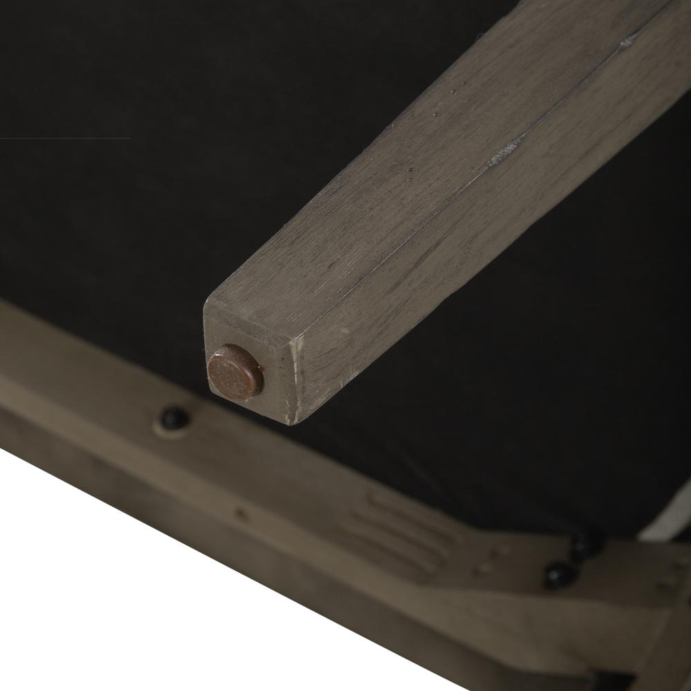 Americana Farmhouse Upholstered Shelter Dining Bench in Dusty Taupe. Picture 9