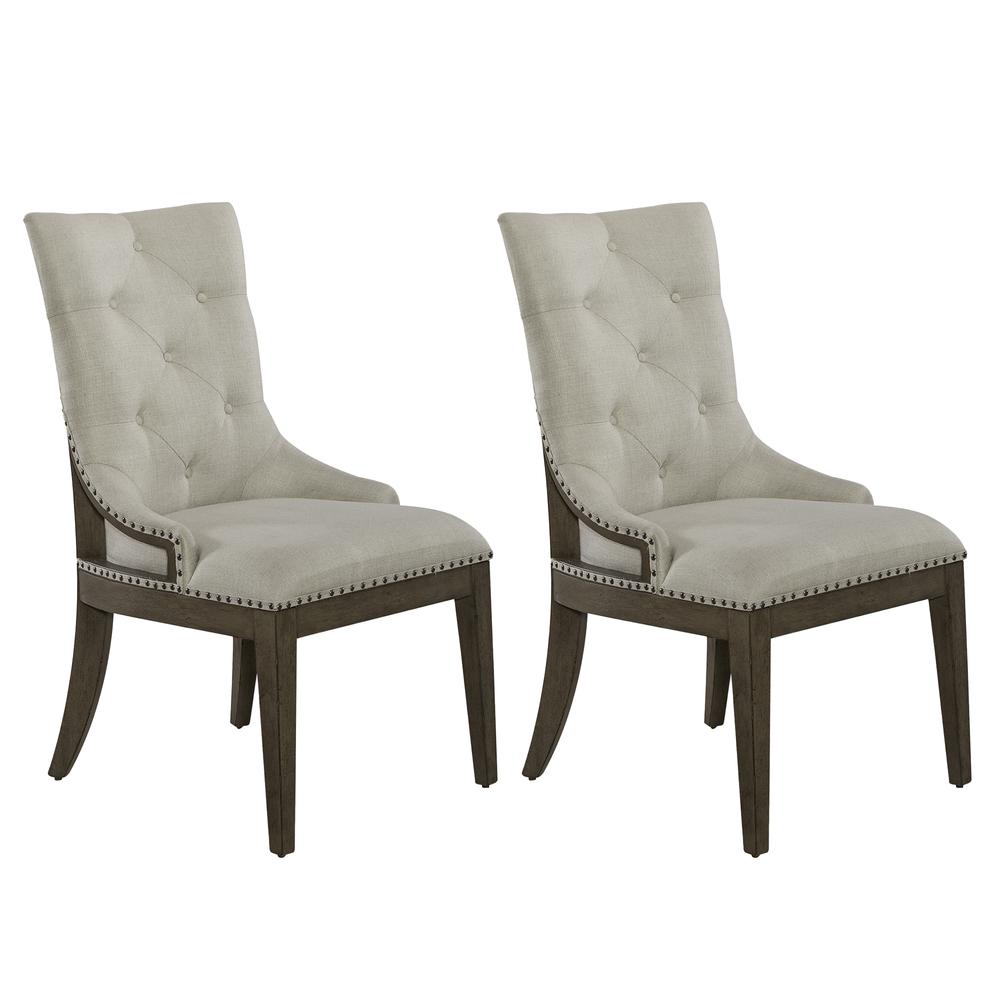 Uph Shelter Side Chair (RTA) - Set of 2 Traditional Multi in Dusty Taupe. Picture 1