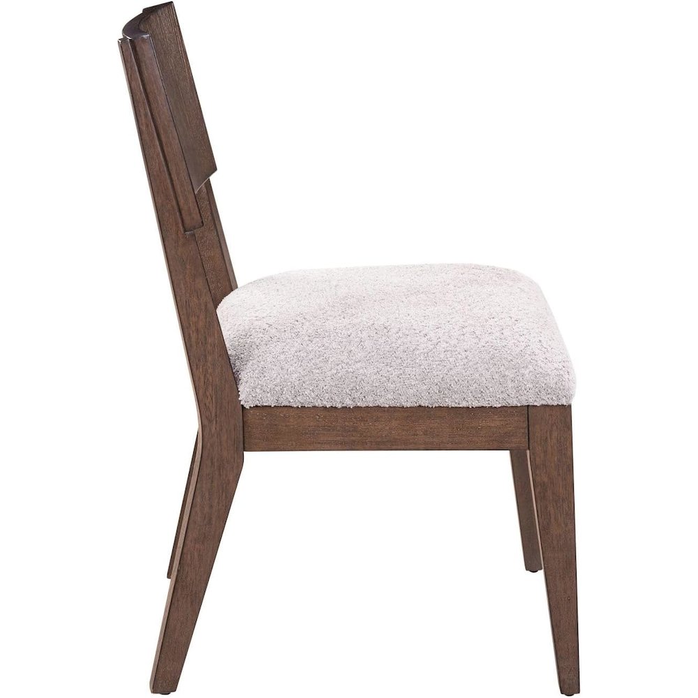 Cascade Falls Panel Back Side Chair for Dining Room - Set of 2  - Satin Espresso. Picture 3