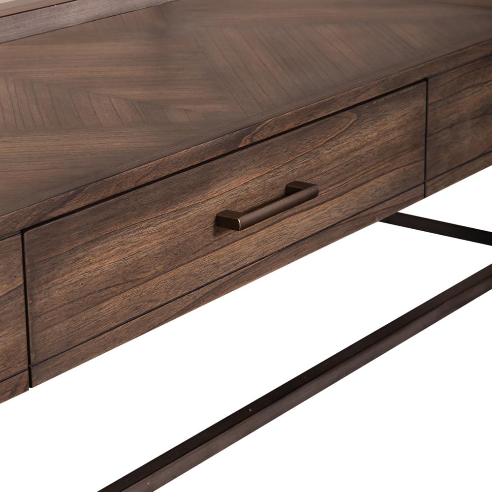 Jamestown Rectangular Cocktail Table in Tobacco. Picture 9