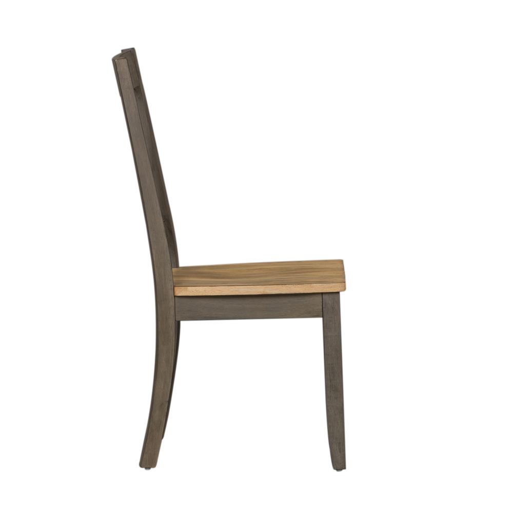 Lindsey Farm Splat Back Side Chair (RTA) in Gray. Picture 3