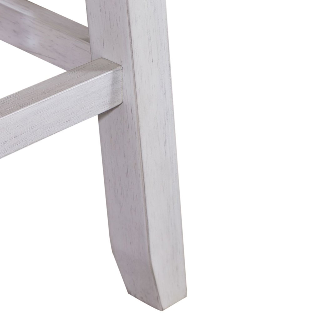 Counter Height Swivel Chair (RTA) - Set of 2 Farmhouse White. Picture 8