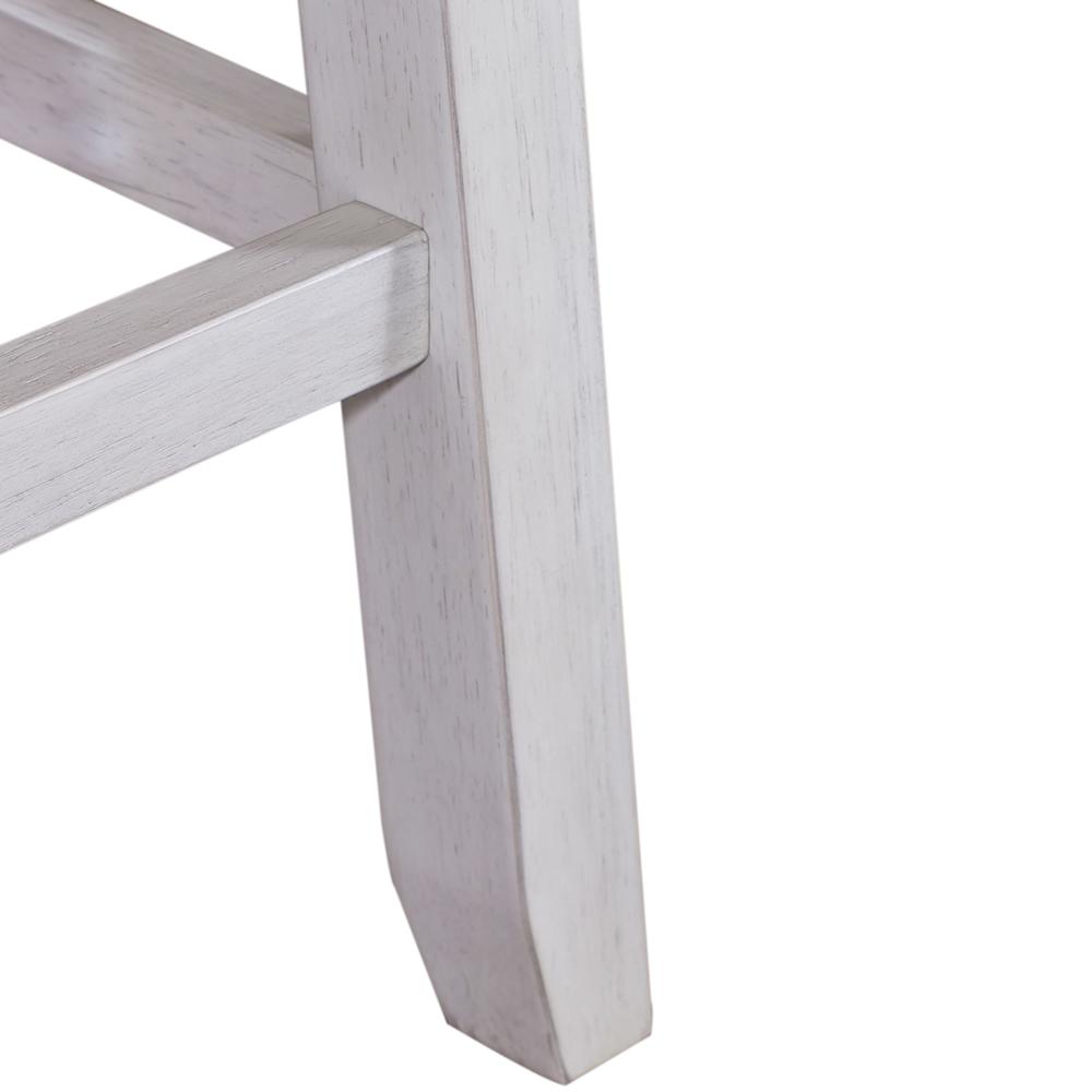 Counter Height Swivel Chair (RTA) - Set of 2 Farmhouse White. Picture 6