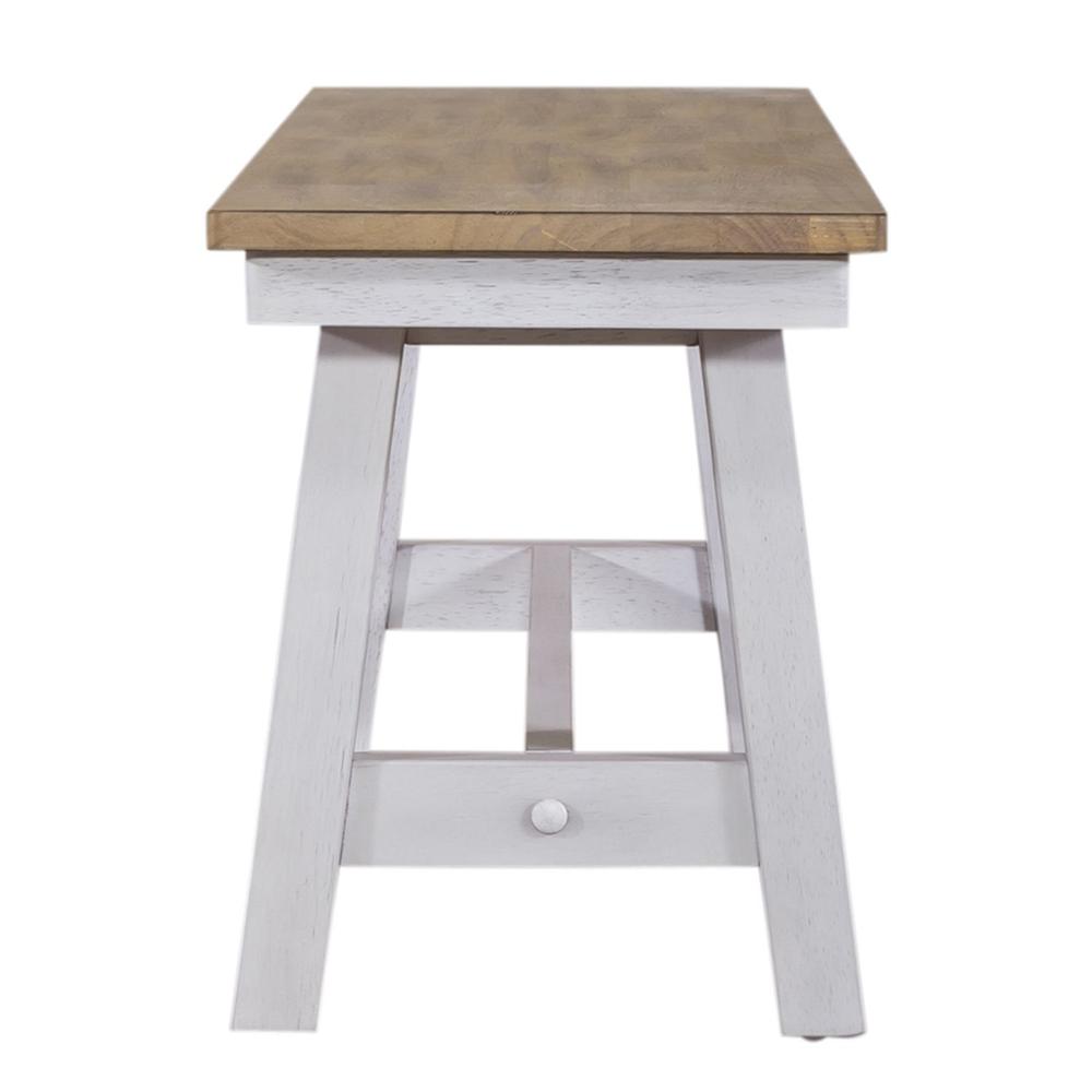 Lindsey Farm Backless Bench (RTA) in Weathered White. Picture 3