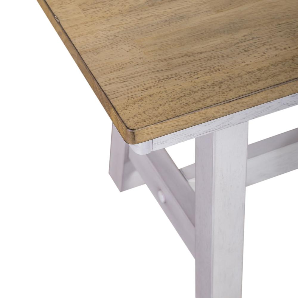 Lindsey Farm Backless Bench (RTA) in Weathered White. Picture 5