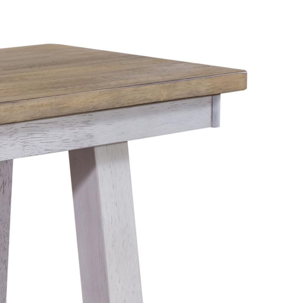 Lindsey Farm Backless Bench (RTA) in Weathered White. Picture 6