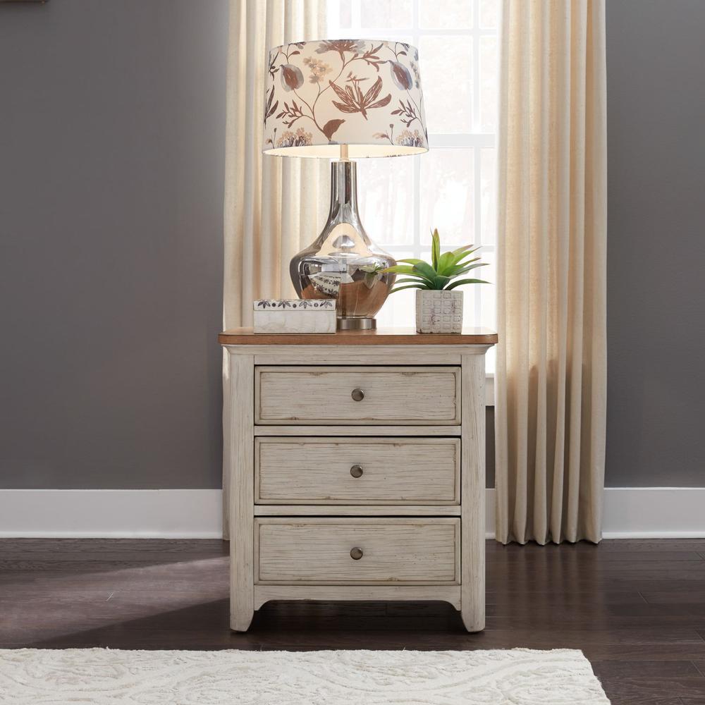 3 Drawer Night Stand w/ Charging Station. Picture 8
